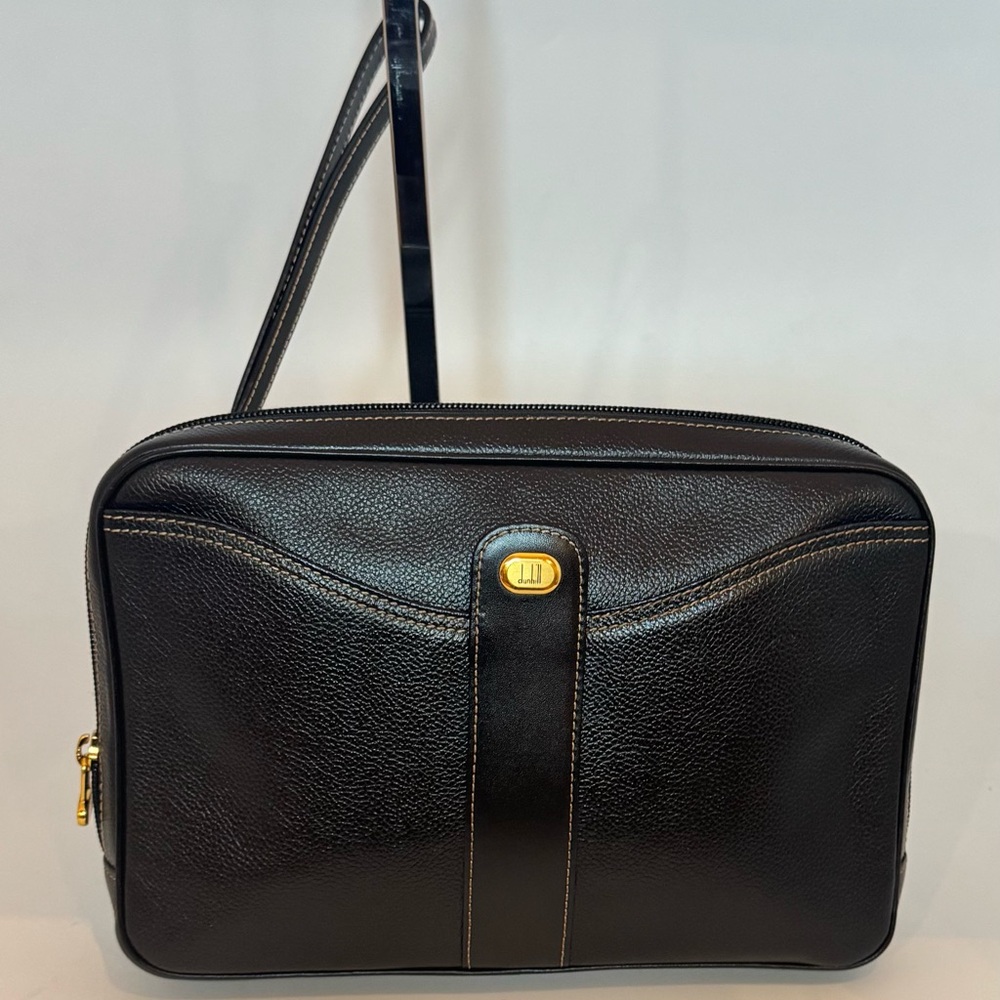 Dunhill Black Leather Clutch